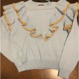 Ruffle sweater